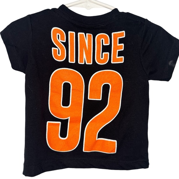 Dutch Bros INFANT 3-6 Months Orange + Black RARE Jersey Tee DB 1992 Oregon State - Picture 2 of 5